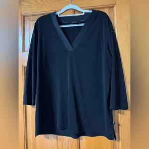 Banana Republic Black V-Neck Blouse